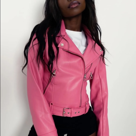 Barbie (AU14) Blackmilk Barbie Pink Moto Jacket - Picture 5 of 8